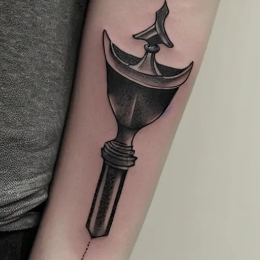 Image similar to minimal dagger tattoo