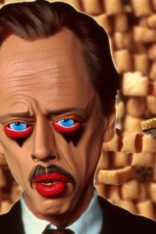 Image similar to film still of steve buscemi made out of bread in reservoir dogs, 4 k