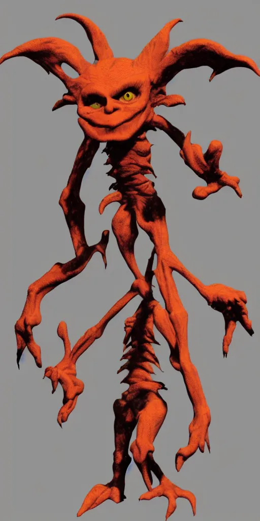 Image similar to malice yellow goblin doll psx rendered early 90s net art n64 3d 2002