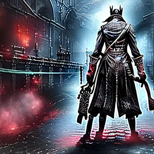 Image similar to screenshot of a demon in bloodborne, stunning character design