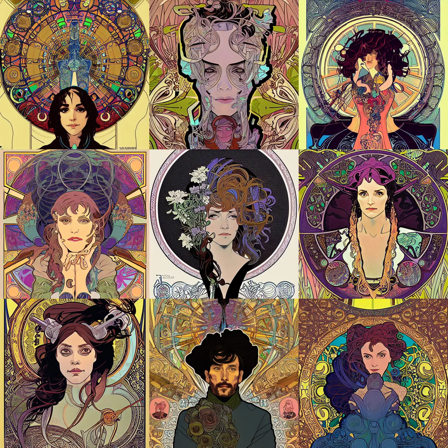 Prompt: a portrait by josan gonzalez and alphonse mucha.