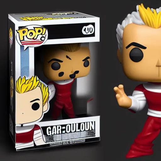 Prompt: garou, funko pop of garou, product design, product photo