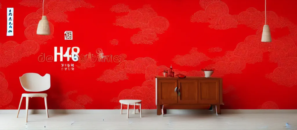 Prompt: a beautiful simple 4 k hd red wall paper illustration of roasted string hotpot, red wallpaper design, simple style, gourmet style, commercial kebab hotpot wallpaper display, wall painting, from china, with merchant logo, simple structure, surrealistic, chinese style, victo ngai, james jean, denoise, deblurring