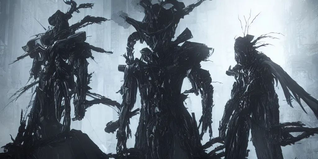 Image similar to grimdark tsutomu nihei blame biomega gothic architecture, unreal engine, 8 k, ultra realistic, ultra detail