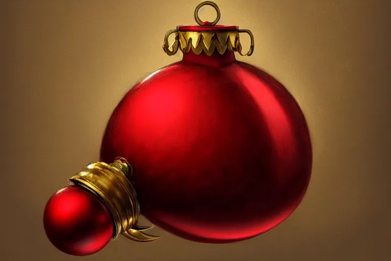 Image similar to a detailed concept art of a jingle bell, trending on artstation, digital art