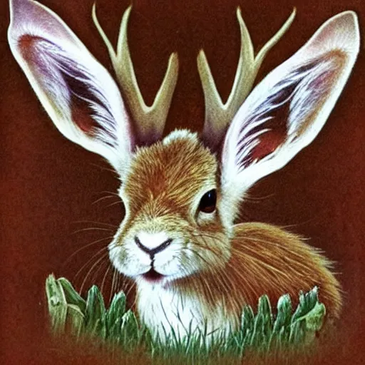 Prompt: a jackalope