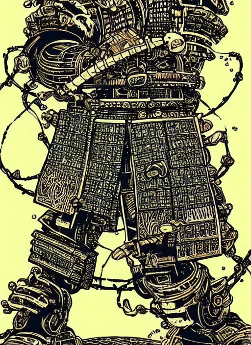 Image similar to robotic samurai by Yuko Shimizu