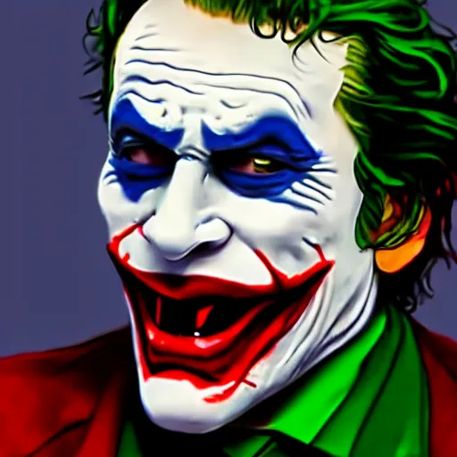 Image similar to the joker failing at standup, realistic, 4 k.