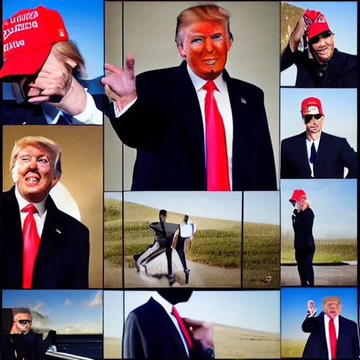 Image similar to donald trump instagram photo shoot