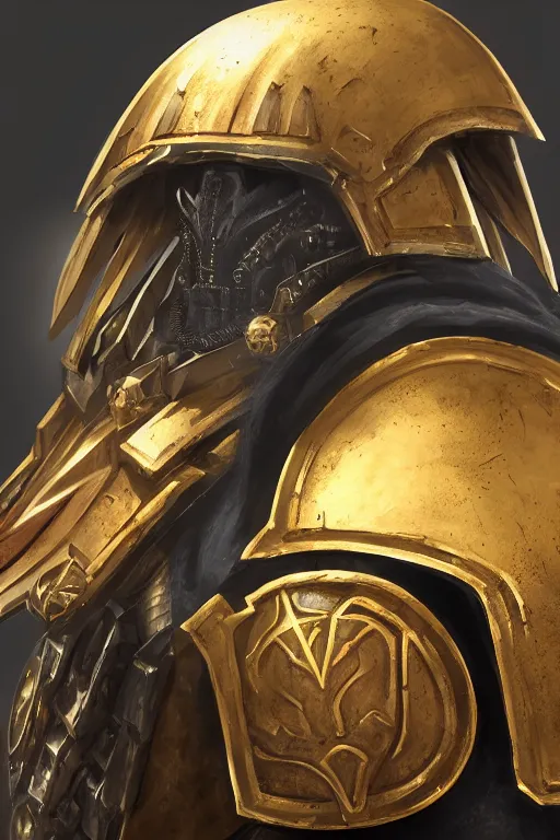 Image similar to armor portrait heros warhammer 4 0 k horus heresy fanart - the primarchs emperor by johannes helgeson animated with vfx concept artist & illustrator global illumination ray tracing hdr fanart arstation zbrush central hardmesh 8 k octane renderer comics stylized