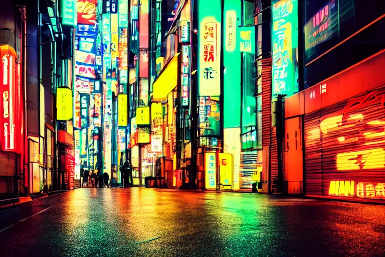 japan tokyo timelapse neon lights 2K wallpaper download