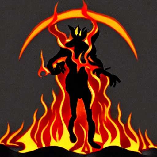 Prompt: hell, inferno, fire, lava, damned souls,