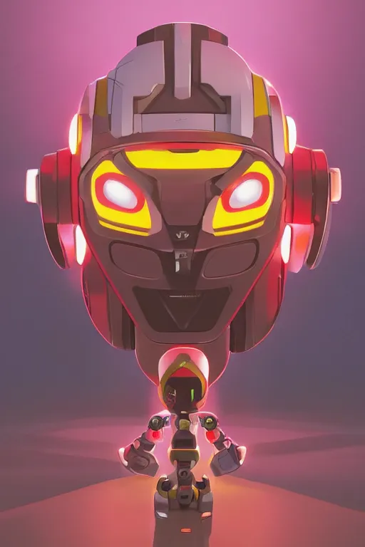 Image similar to metabots medabots medarotto medarot robot minimalist comics helmet mask neon cybereye, behance hd by jesper ejsing, by rhads, makoto shinkai and lois van baarle, ilya kuvshinov, rossdraws global illumination ray tracing hdr radiating a glowing aura