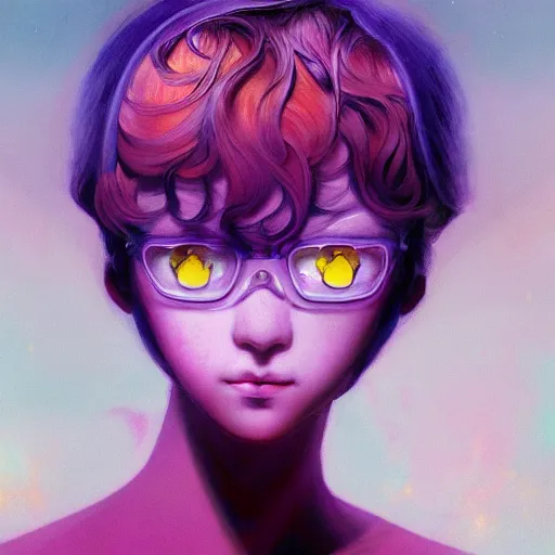 Prompt: prompt : violet portrait soft light painted by james jean and katsuhiro otomo and erik jones, inspired by evangeleon anime, smooth face feature, intricate oil painting, high detail illustration, sharp high detail, manga and anime 1 9 9 9