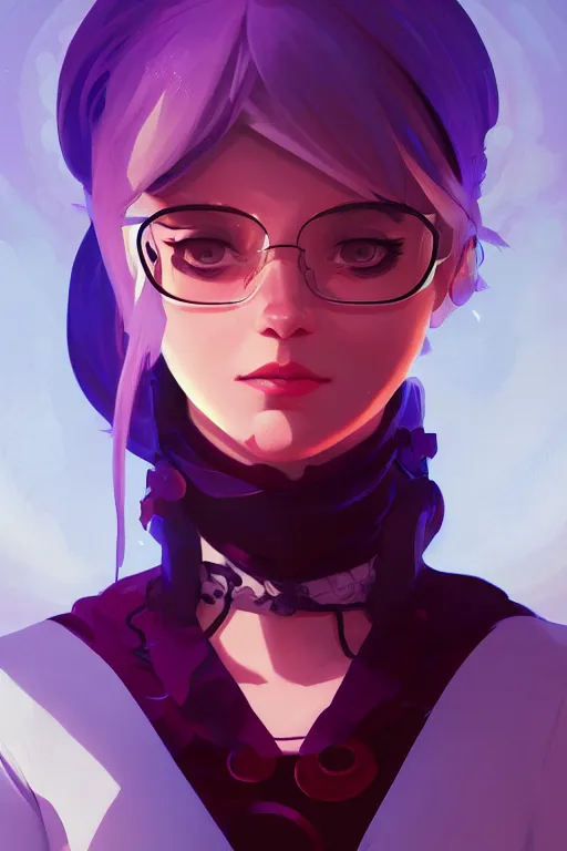 Image similar to portrait of a character from arcane, stylized, cinematic, ambient lighting, 4 k, lois van baarle, ilya kuvshinov, rossdraws, alphonse mucha, jung gi kim, artstation