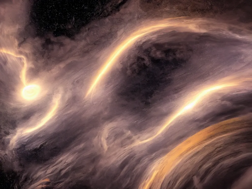 Image similar to Electrical storm on a gas giant, realistic, dramatic, colorful