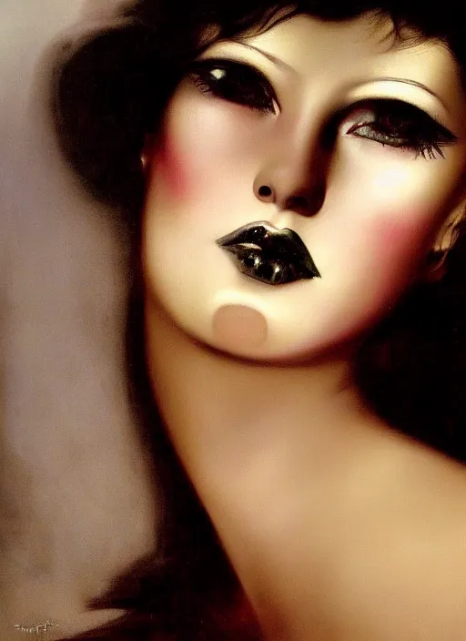 Prompt: gothic princess closeup face portrait. by william - adolphe bouguerea, by rolf armstrong, highly detailded, adriana lima