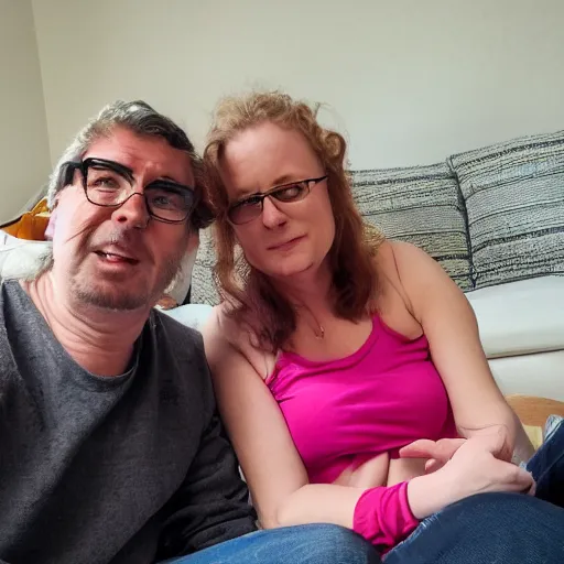 Prompt: me and my wife stuck in our flat with covid during holydays swearing