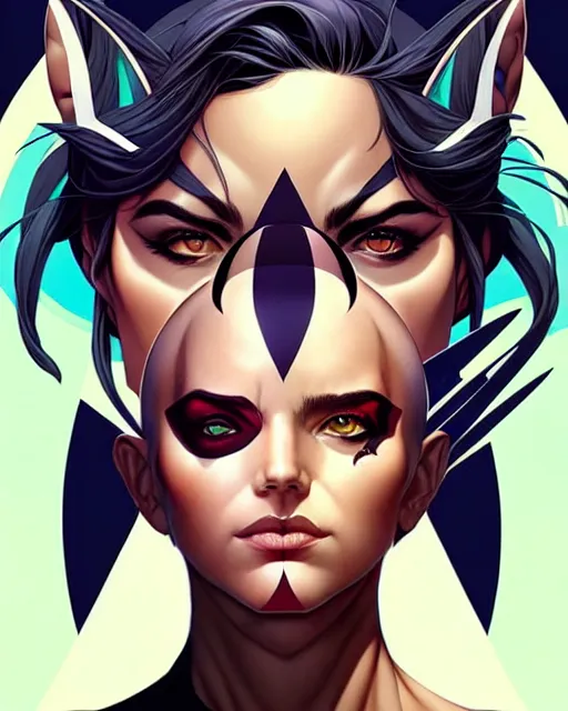 Image similar to artgerm, joshua middleton and sandra chevrier comic cover art, headshot male lizard person, symmetrical eyes, scales, beautiful, rim lighting, vivid colors