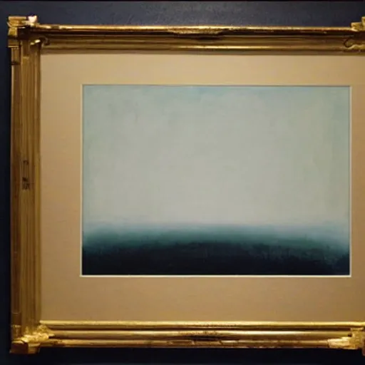 Image similar to the abstract painting'arctic void ', by caspar david friedrich!!!, by rothko!!!