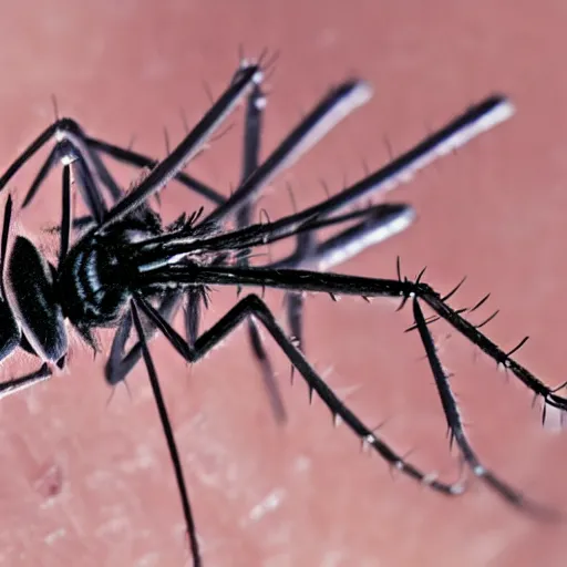 Image similar to closeup of mosquito on skin