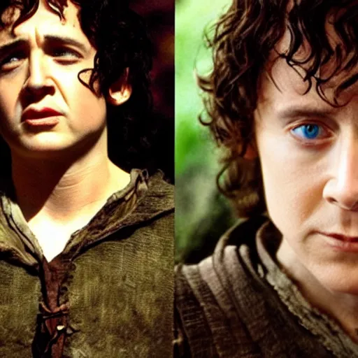 Image similar to nicolas cage as frodo in lord of the rings