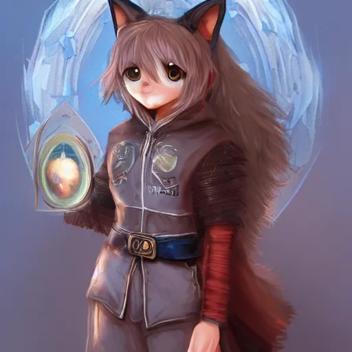 Image similar to wizard with fox themed clothing, highly detailed, 4 k, hdr, award winning, by kawacy, artstation