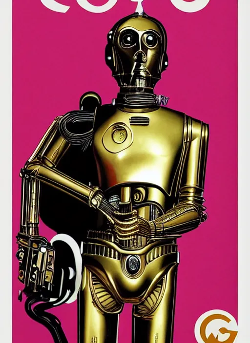 Image similar to c 3 po poster by bernard villemot