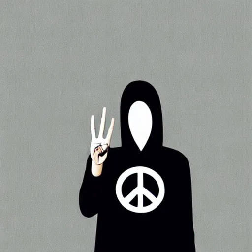 Prompt: peace sign