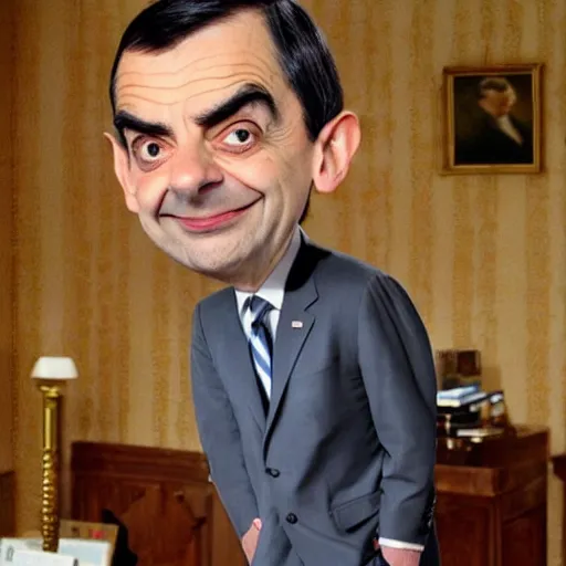 Prompt: Mr Bean as Obama