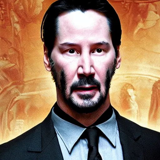 Prompt: keanu reeves as harry potter