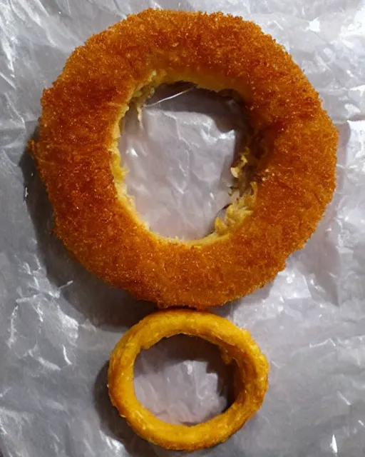 Prompt: An infinite onion ring