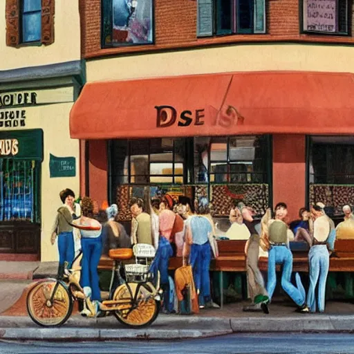 Image similar to poseurs bar, washington dc 1 9 8 9, photorealistic, 8 k