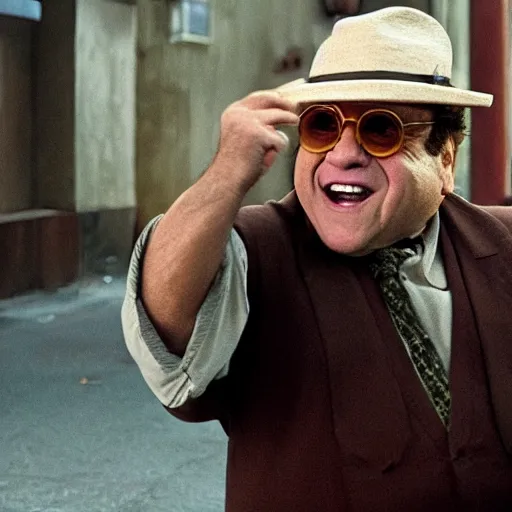 Prompt: Danny Devito in kung fi hustle