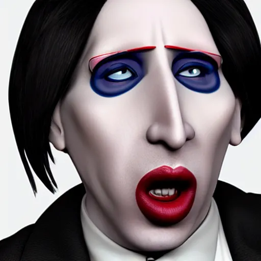 Image similar to marilyn manson as a pixar disney character from up 2 0 0 9 unreal engine octane render 3 d render photorealistic