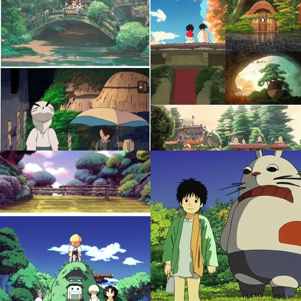 Prompt: studio ghibli, live action scene