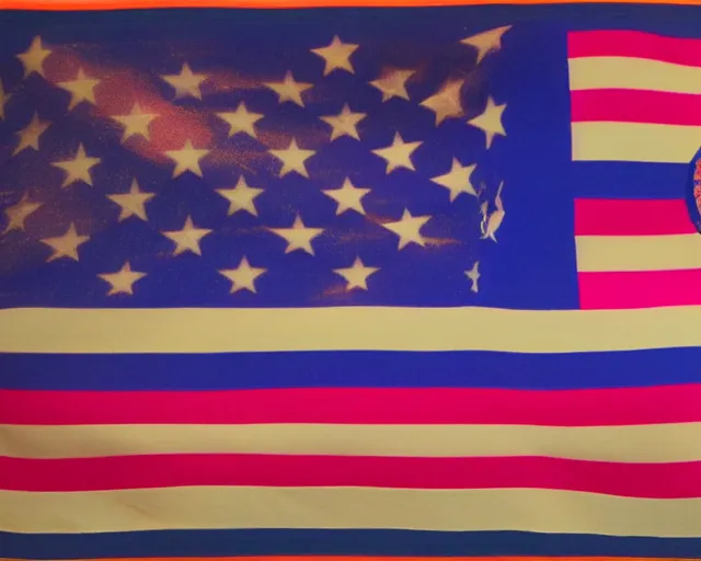 Image similar to the united states flag by lisa frank