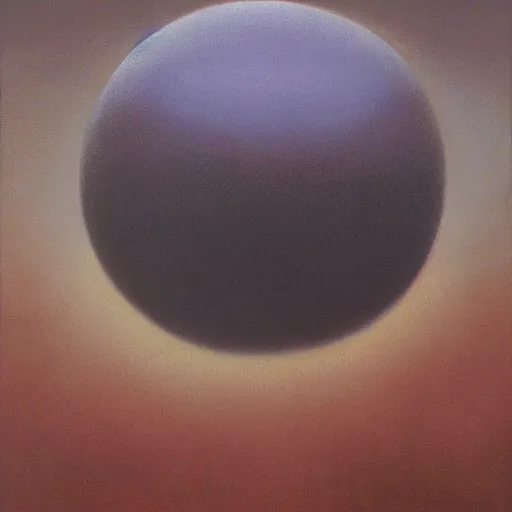 Image similar to atomic fireball by Zdzisław Beksiński, oil on canvas