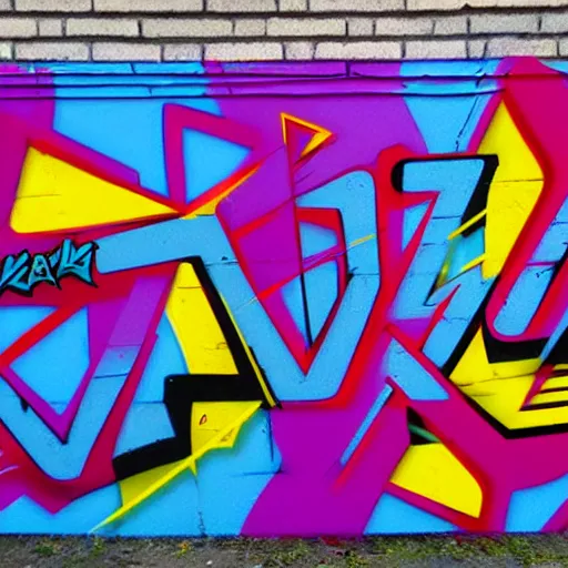 Prompt: Zark in the style of wildstyle 3d Graffiti, many arrows, gradient spraypaint