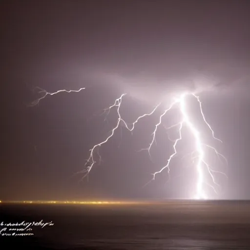 Prompt: photograph of lightning