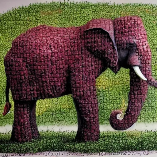 Dal  Colorful Elephant String Art Painting