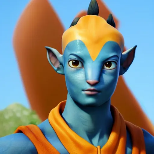 Prompt: Highly detailed 3D model of Avatar Aang, Unreal Engine, Blender, shaders