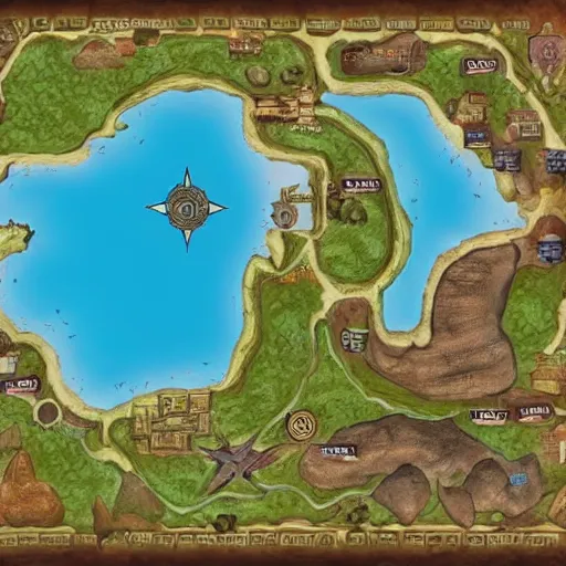 Image similar to dnd island town map