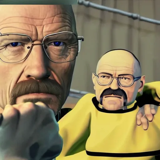 Image similar to Walter White in Super Smash Bros