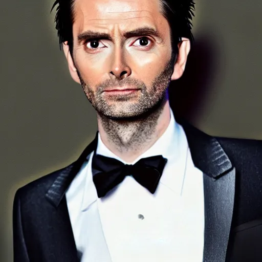 Image similar to photograph of david tennant in a tuxedo