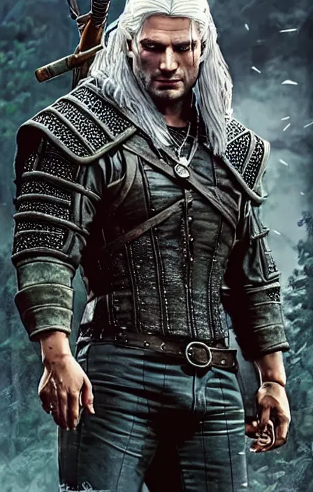 Prompt: pretty muscular sam winchester as the witcher in a romantic book cover, fantasy style, sharp focus!, ultra detailed, art by artgerm and peter andrew jones, wlop