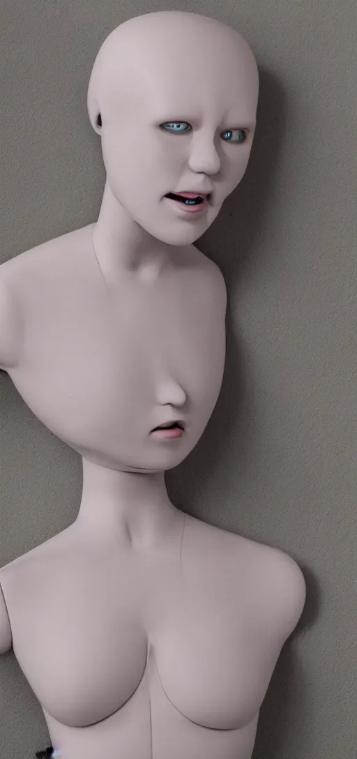 Image similar to horrifying image of a mannequin