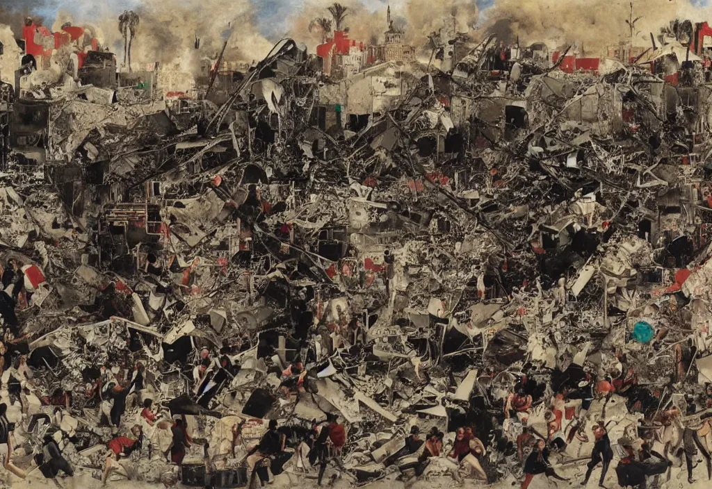 Image similar to baghdad bombing by le greco