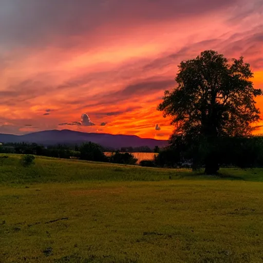 Image similar to photo of sunset clouds look like shape of virgin mary