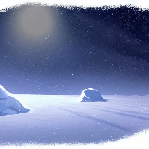 Image similar to concept art of a snow covered planet, snowstorm, ice, ice spikes, planet, space, concept art